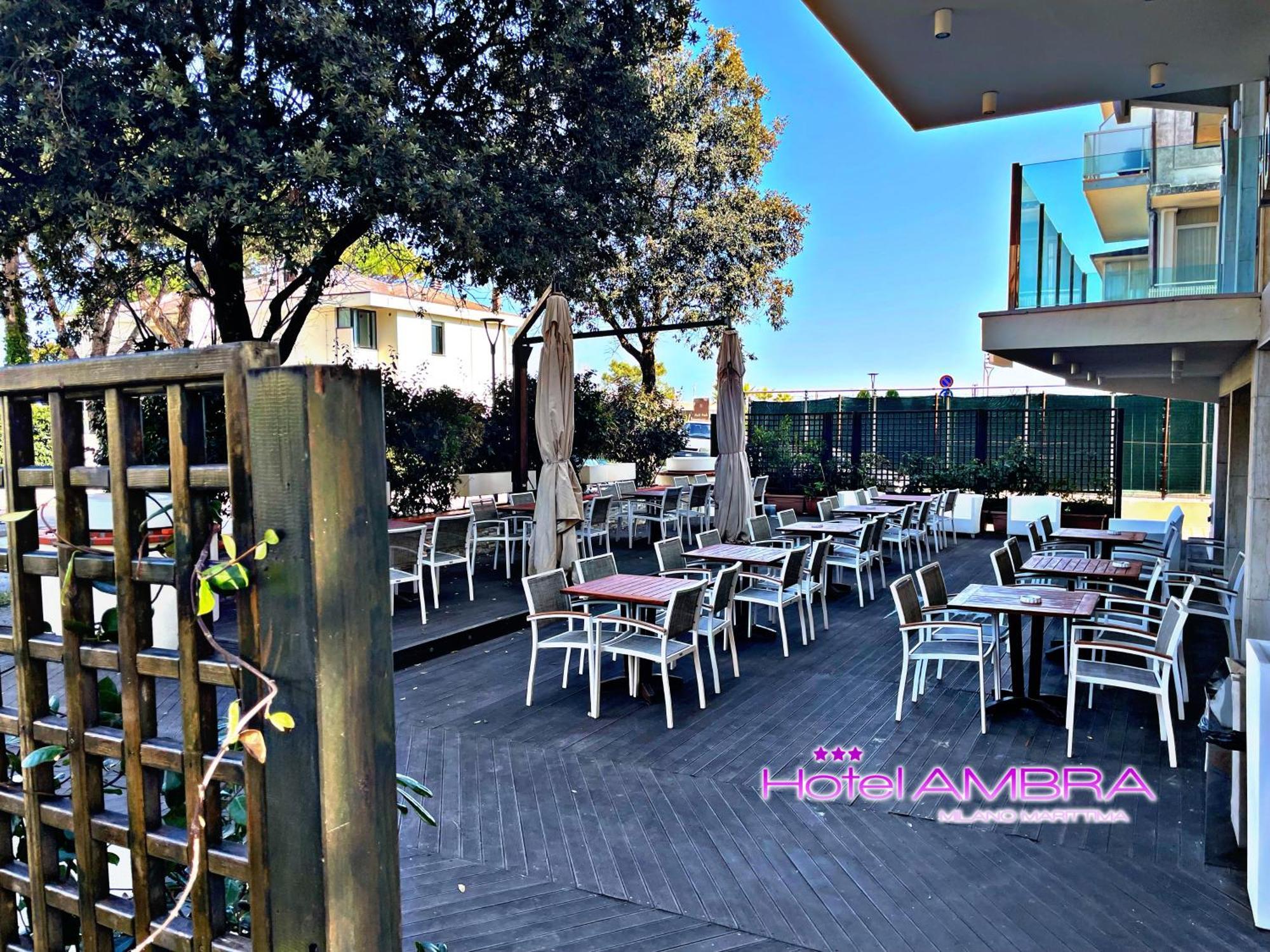 Hotel Ambra - Fronte Mare - Vicinissimi Al Centro Milano Marittima Esterno foto