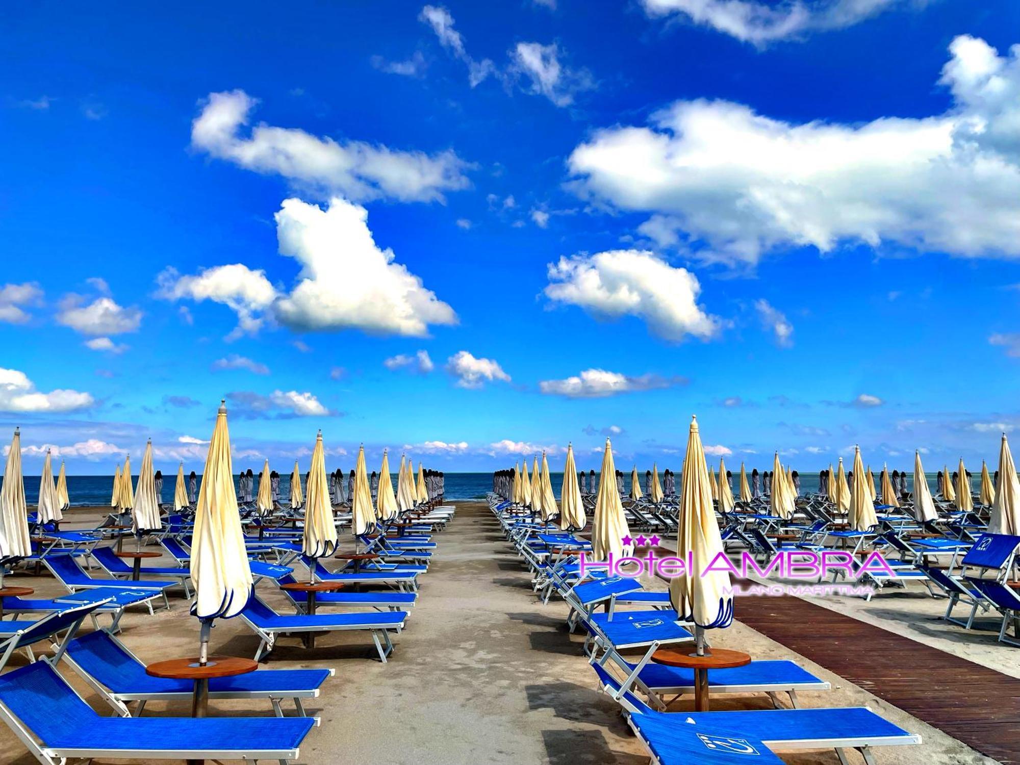 Hotel Ambra - Fronte Mare - Vicinissimi Al Centro Milano Marittima Esterno foto
